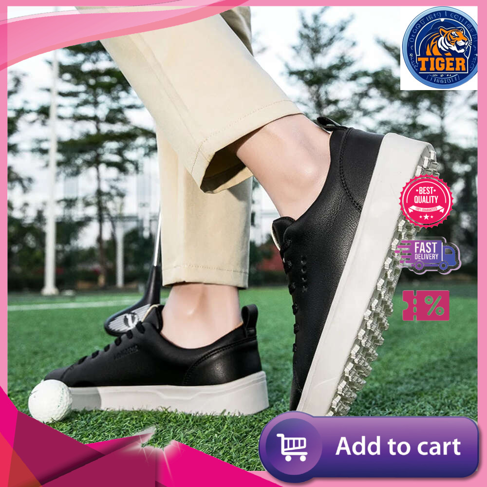 Ddmytiger Shoes Professional Golf Men Women Outdoor Leather Sneakers For Male And Female Golfers Black Brown Fashion Soft Outdoor Shoes