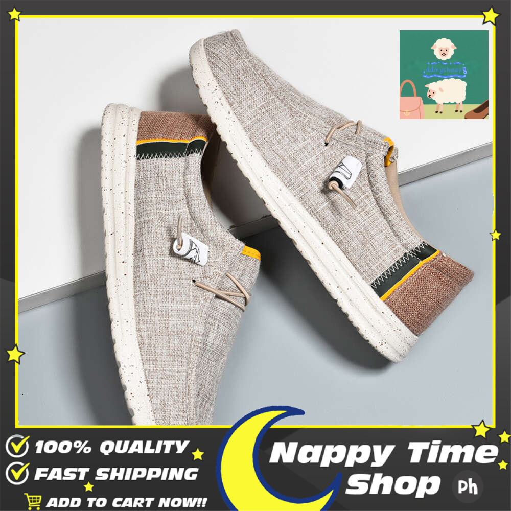 Ddmytiger Shoes Summer Canvas For Men Classic Loafers Breathable And Comfortable Outdoor Slip On Walking Sneakers Outdoor Shoes