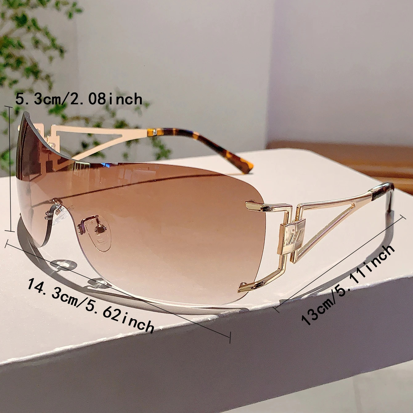 KAMMPT Y2K Black Trends Shades Origin Retro Metal Ladies Sunglasses High Quality Punk Decor Womens Sun Glasses for Beach 250512