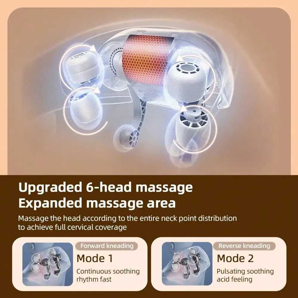 Electric Back Shoulder And Neck Massager Deep Kneading Massage Pillow For Neck Back Shoulder Christmas GiftsW250512