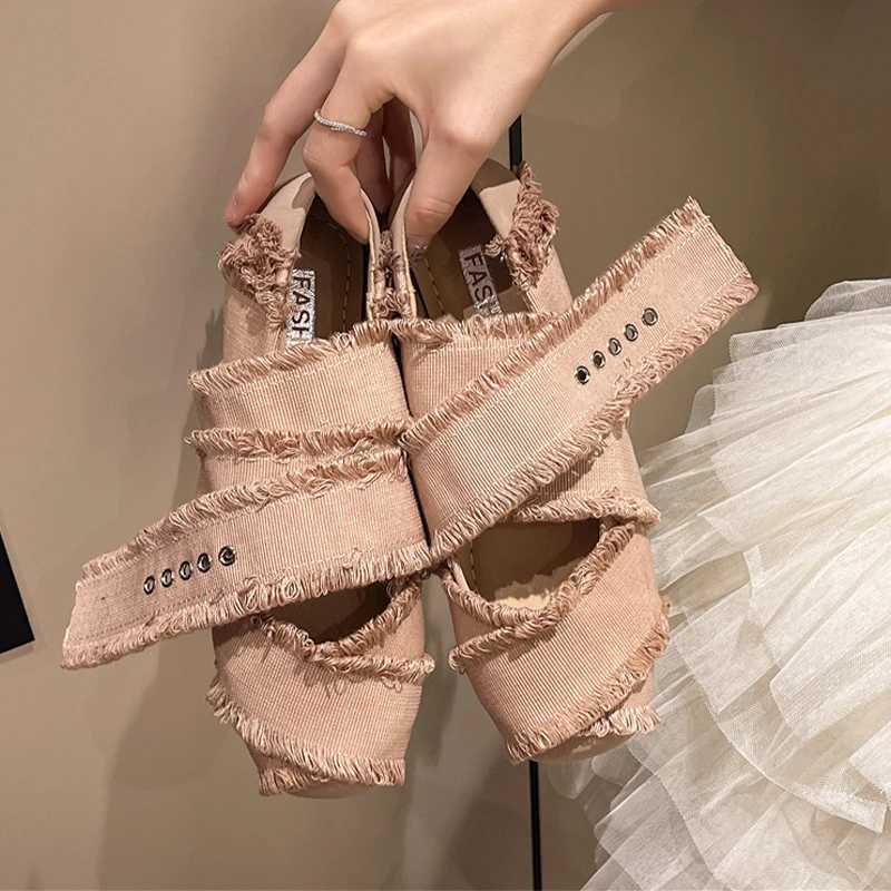 Flats Women Ballet Dance Shoes Designer Cozy Dress Womans Sandals Summer 2025 Fashion Brand Elegant Classic Womens Shoes M250512