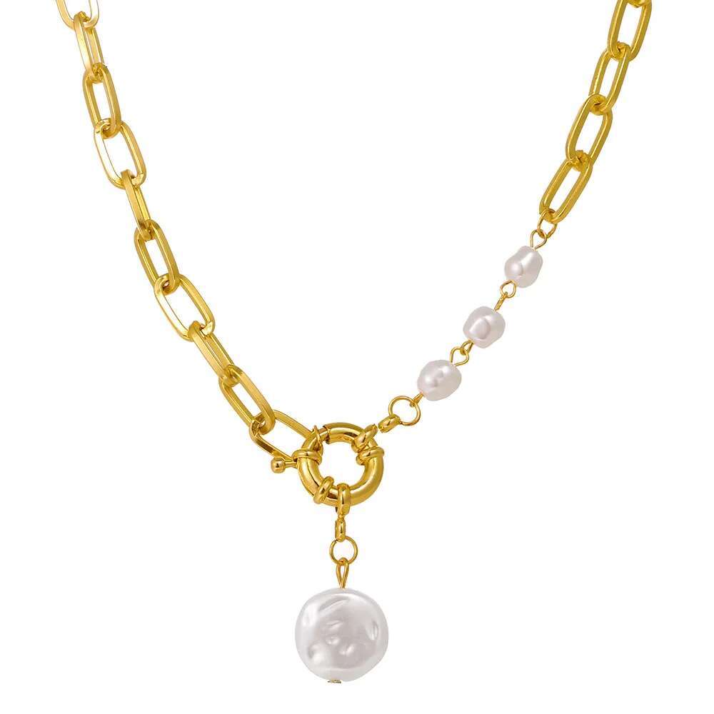 Korean pearl choker necklace for women