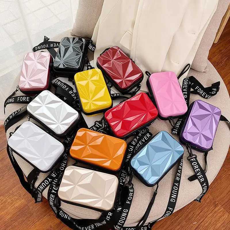 Women PVC Cosmetic Pouch Travel Suitcases Bag Shaped Wallet Handbag Makeup Storage Organizer Pouch Suitcase Shoulder Bag ClutchW250512
