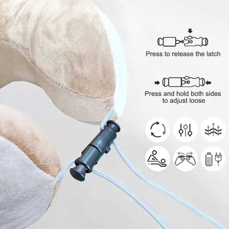 Portable U-shaped Neck Massager Electric Neck and Shoulder Vibration Massage Single Button Operation Suitable for Travel WorkW250512