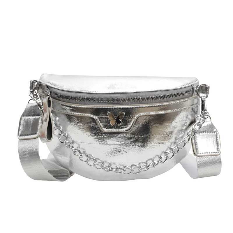 Women Chest Bag Casual Banana Bags Fashion Crossbody Bag Ladies Chain Handbags Female Waist Pack Half Moon Belt Bag Fanny Pack Z250512