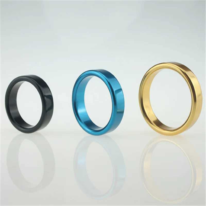 Sex Toys Penis Ring Aluminum Cock Rings Delay Ejaculation Adult Products Casing Delay Scrotum Lock Loops Sex Toys for Men W250512