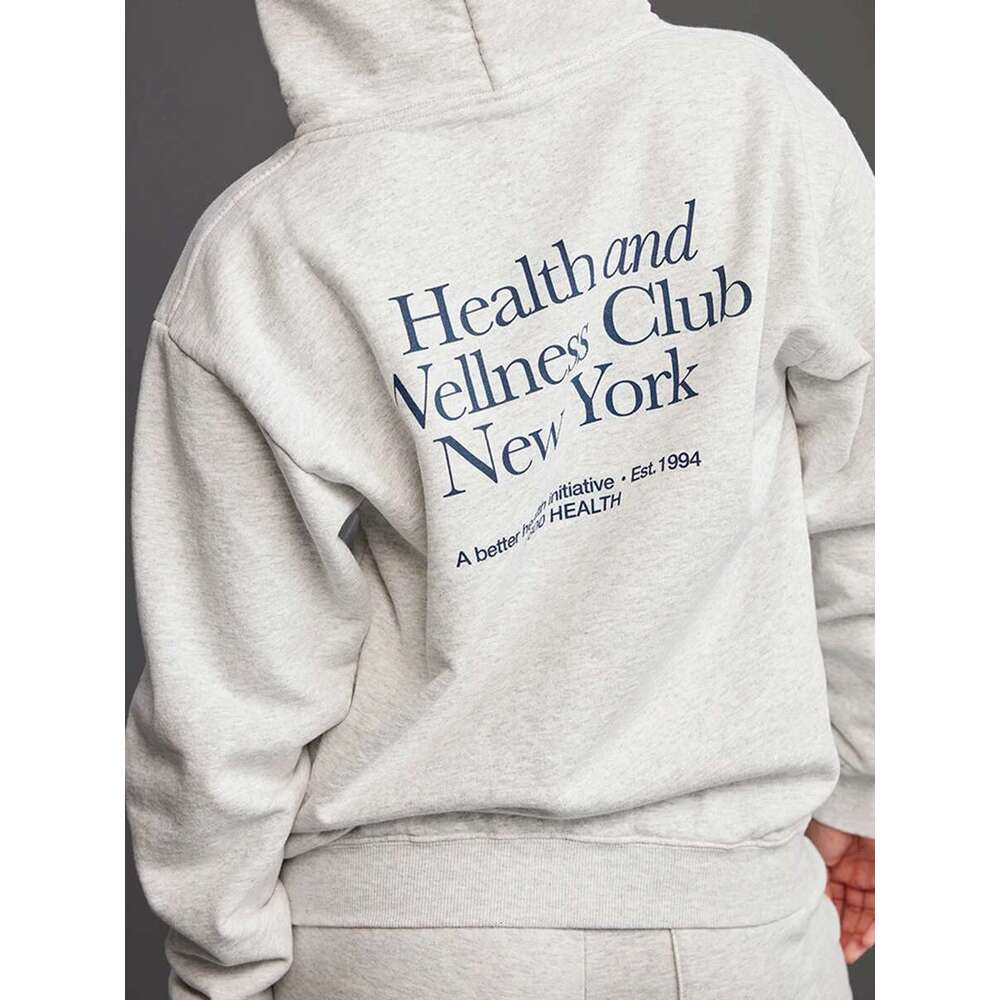 Letter Printed Sport Sweatshirts For Women Loose Casual Long Sleeve Hooded Sweatshirt 2024 New Streetwear Fashion Pullover Tops