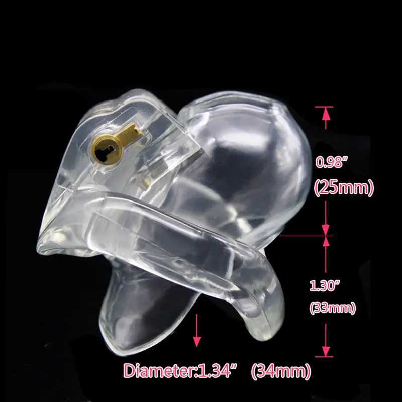 Hot Sale New The Nub of HT V3 Male Chastity Device with 4 Rings Small Cage Bio-sourced Penis Rings Cock Belt Adult Sex Toys 18+ W250512