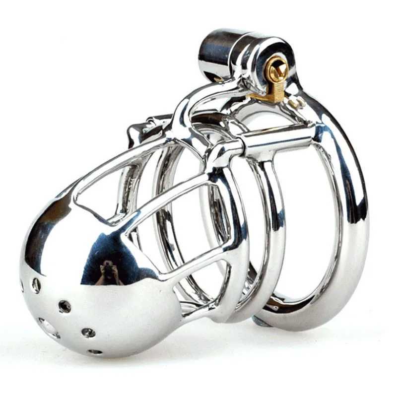 BLACKOUT New Arrival 316 Stainless Steel Male PA Chastity Device Penis Ring Cock Cage Adult Sex Toys Kidding Zone Bridge-01 W250512