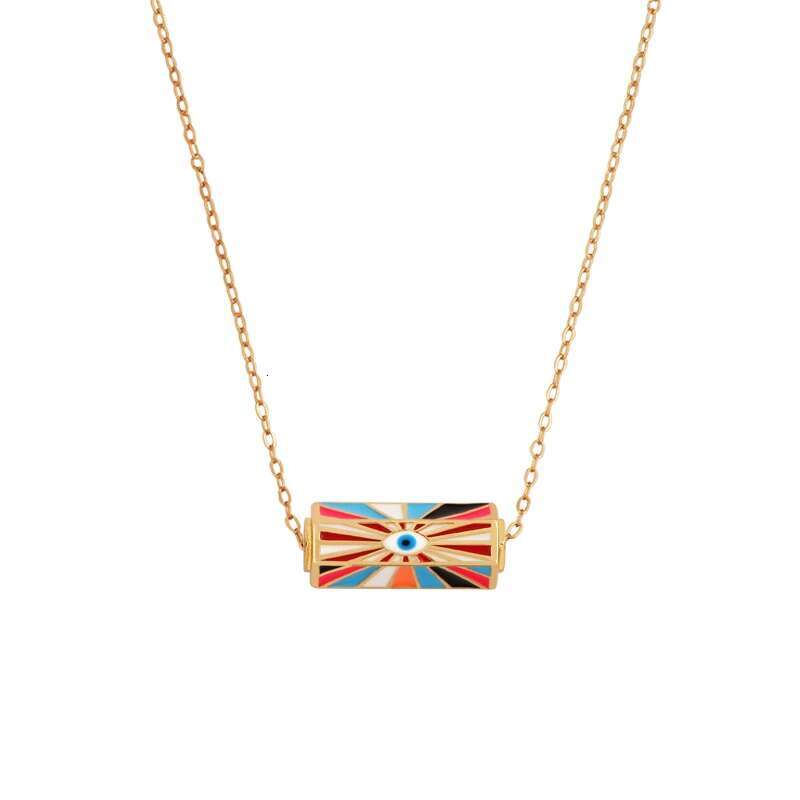 Beadsfeeder Eye Protection Enamel Necklace