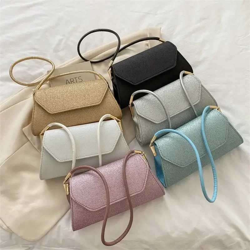 Ladies Fashion Glitter BagShoulder BagFlap Baguette BagW250512