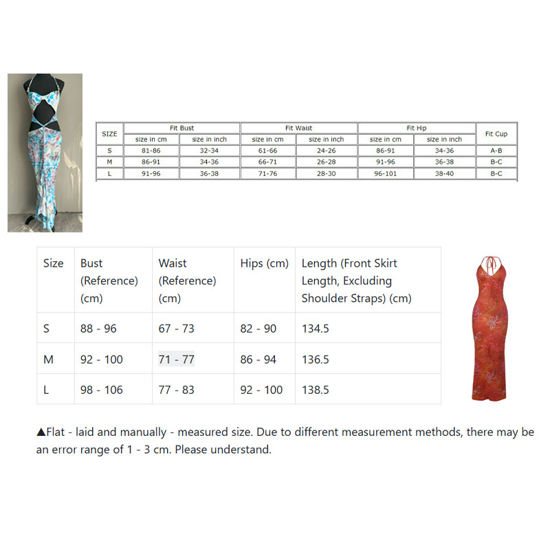 Casual Dresses Vintage Green Printed Bikini Ruffles Hem Midi Dress Sexy Cut Out Halter Side Slit For Women Summer Beach Playwear 2025