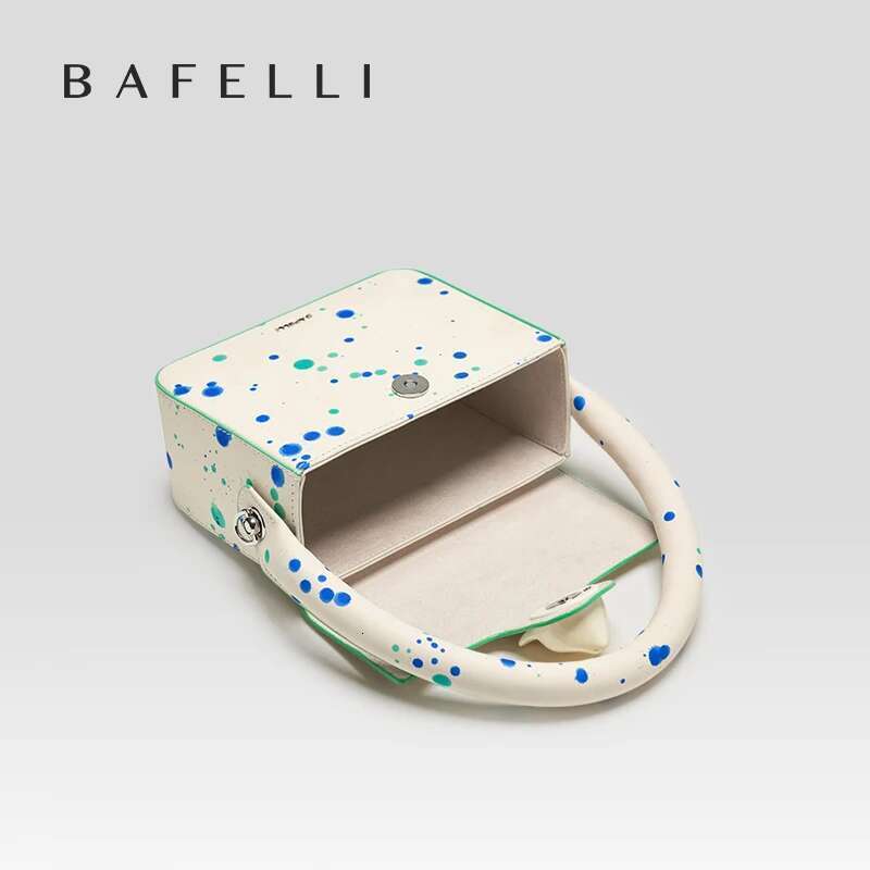 BAFELLI 2024 NEW Women's HANDBAG BOXY GENUINE LEATHER ORIGINAL DESIGNER BRAND CAT SHOULDER FASHION BAGS STYLISH PURSE