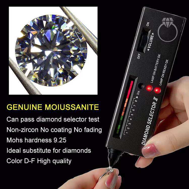 Moissanite Engagement Ring VVS 925 Sterling Silver Moissanite Rings for Mens Wedding Bands