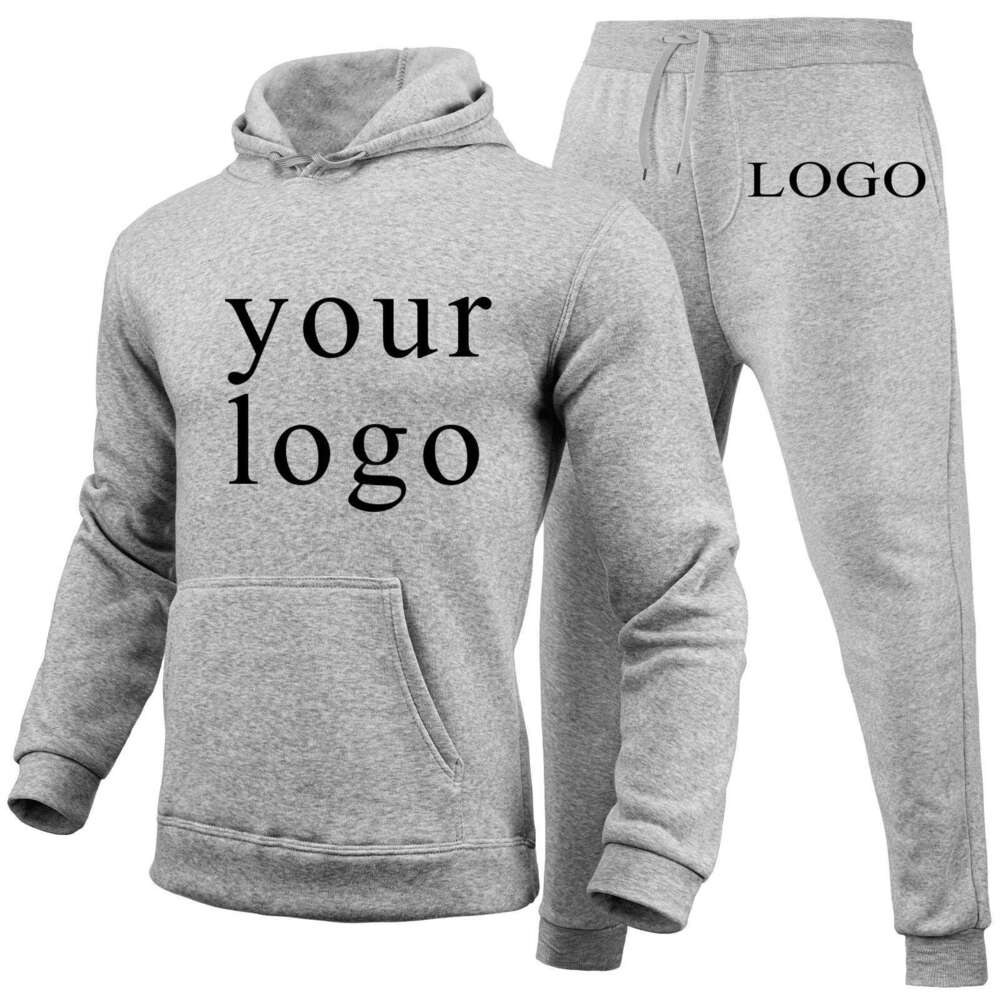 Your Own Design Brand /Picture Personalized Custom Anywhere Men Women DIY Hoodies And Pants Set Fashion New Designer