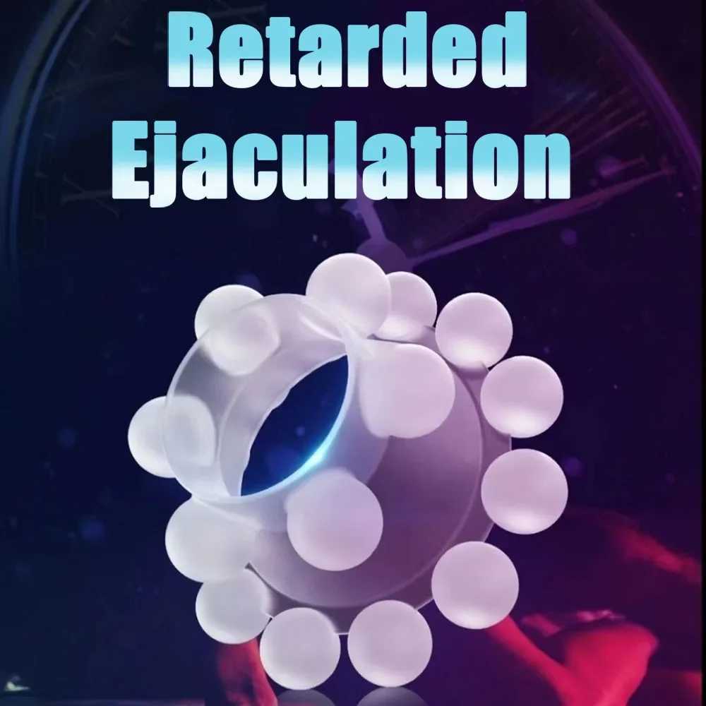 Newest 18 Bead Cock Ring Penis Ring Male Delay Ejaculation G-point Clitoral Stimulate Sex Toys for Men Soft Stretchy Penis Toy W250512