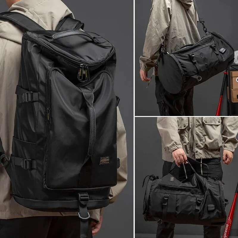 Men Large Travel Shoulder Bag Waterproof Sport Duffle Backpack Outdoor Lage Pack Trip Bucket Rucksack Function Mochila Xa380c