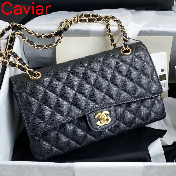 Designer Bags CF Shoulder Bag Crossbody Bag Luxury Classics Caviar High Quality Plaid Buckle Flap Handbag Silver Gold Chain Leather Metal Letter Women's Fashion Bag