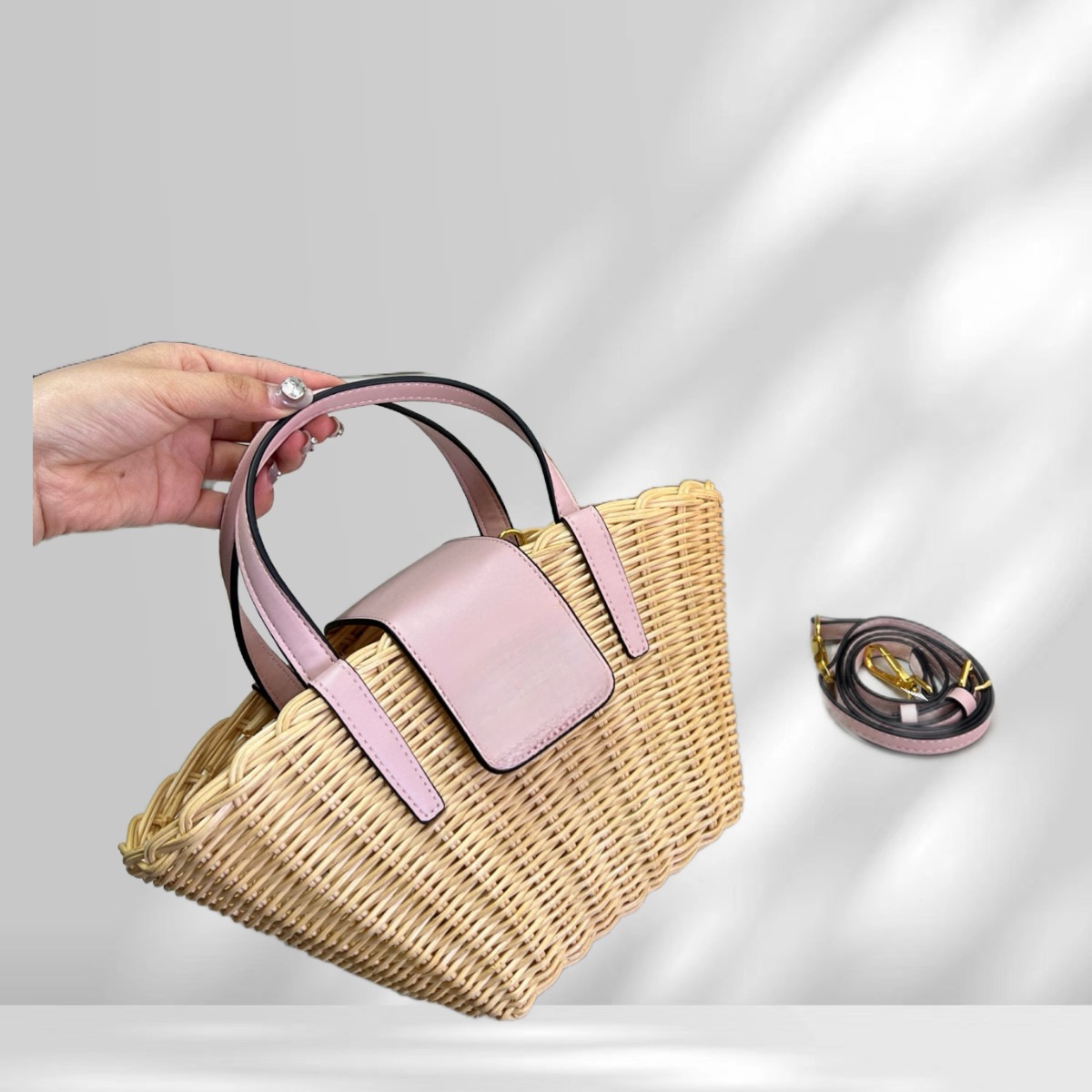 2026 pink leather crossbody bag Winter Style For Women messenger bag