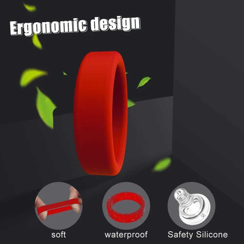 Men Penis Ring Silicone Cock Rings Male Lock Ejaculation Scrotal Ball Stretcher male ring Cockring Sex Toys For Men W250512