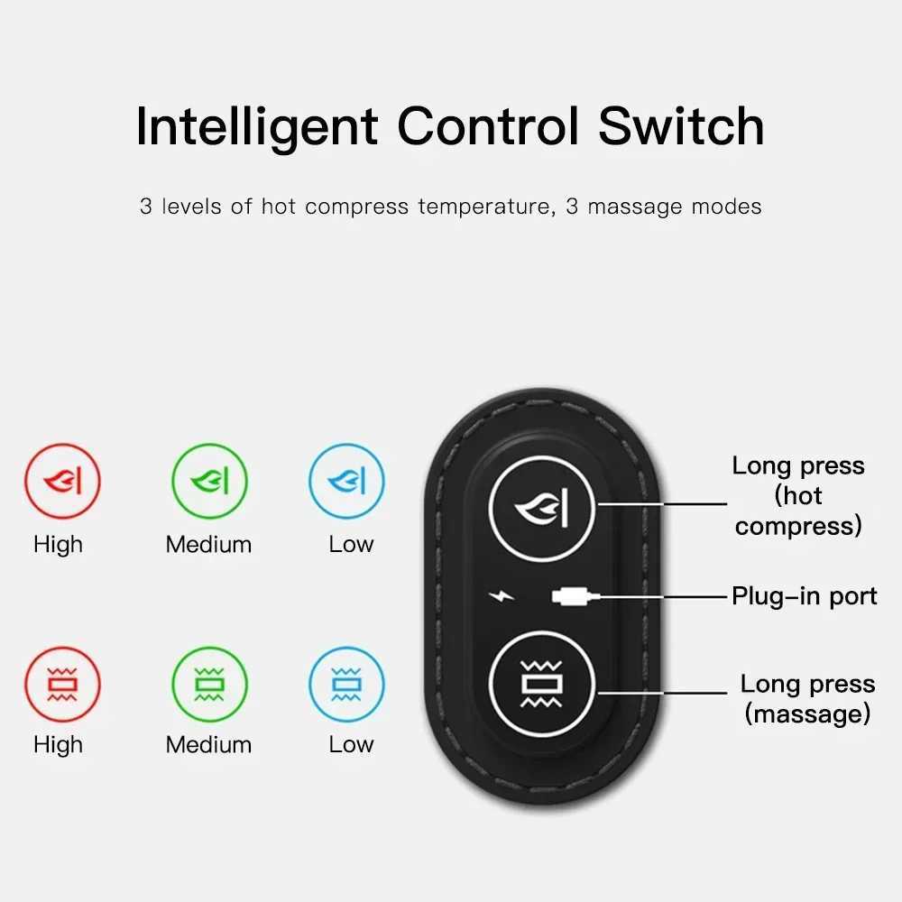 Neck Massage Electric Pillow Heating Vibration Neck Massager Back Cervical Traction Relax Sleeping Memory Foam Spine SupportW250512