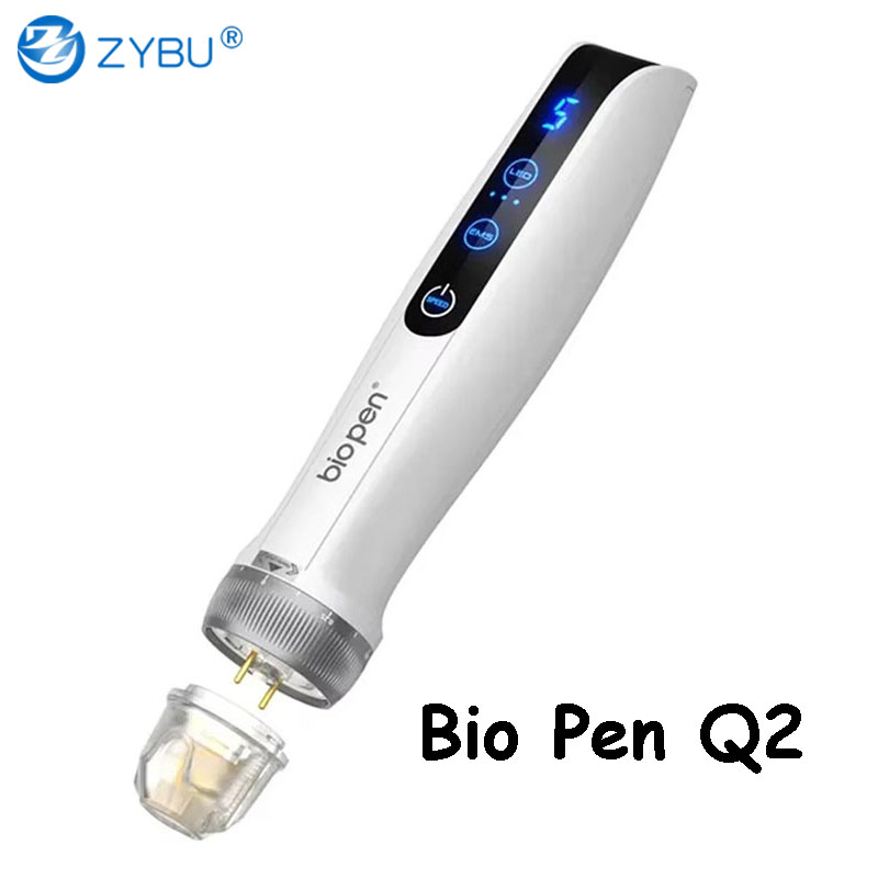 Professional Dermapen EMS Microneedling Pen Bio Pen Q2 Needles 9 14 Pins 25 Pin Disposable Cartridge Electroporation Derma Pen LED Light Therapy Skin Rejuvenation
