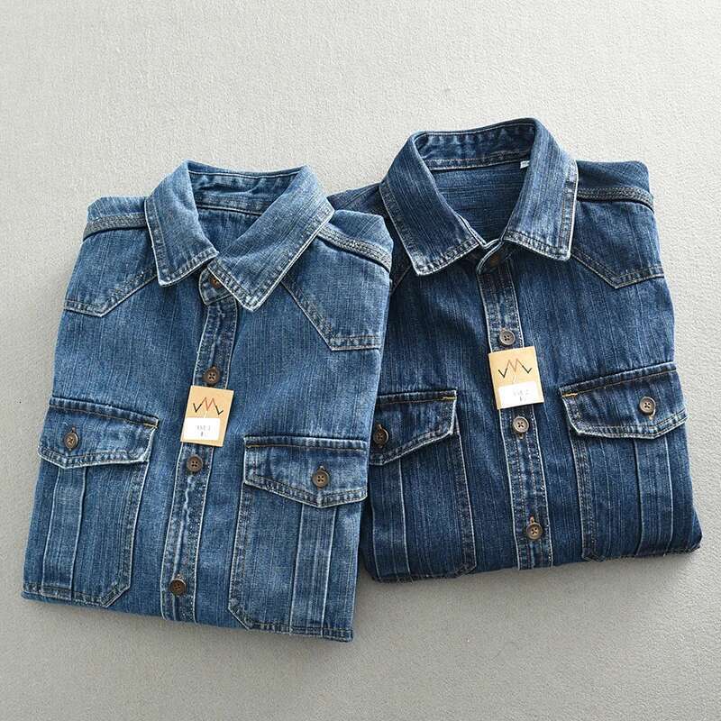 Heavy Duty Denim Shirt For Boys With Loose Fit And Long Sleeves