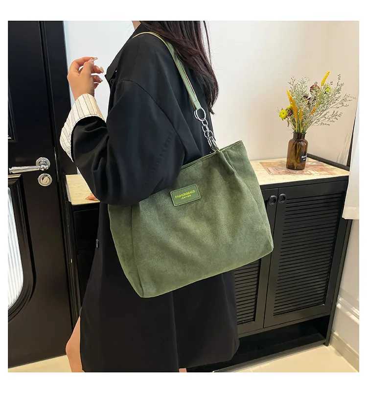 Large-Volume Suede Stylish Commuter Tote Bag For Ladies With One Shoulder BagXJ250512