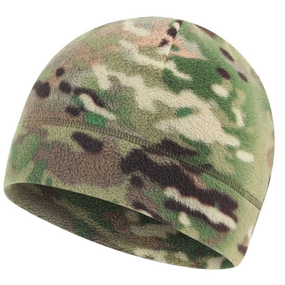 Tactical Winter Hat Polar Coral Fleece Balaclava Men Camouflage Face Ski Mask Warmer Beanies Thermal Sports Scarf CapsW250512