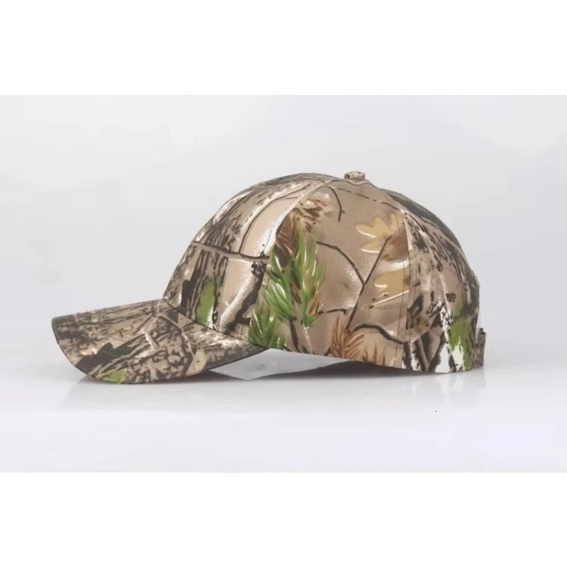 Men Outdoor Cap Hunting Tree Camouflage Camo cap Adult Leaves Baseball Cap Hiking hat casual dad hat Adjustable 250512
