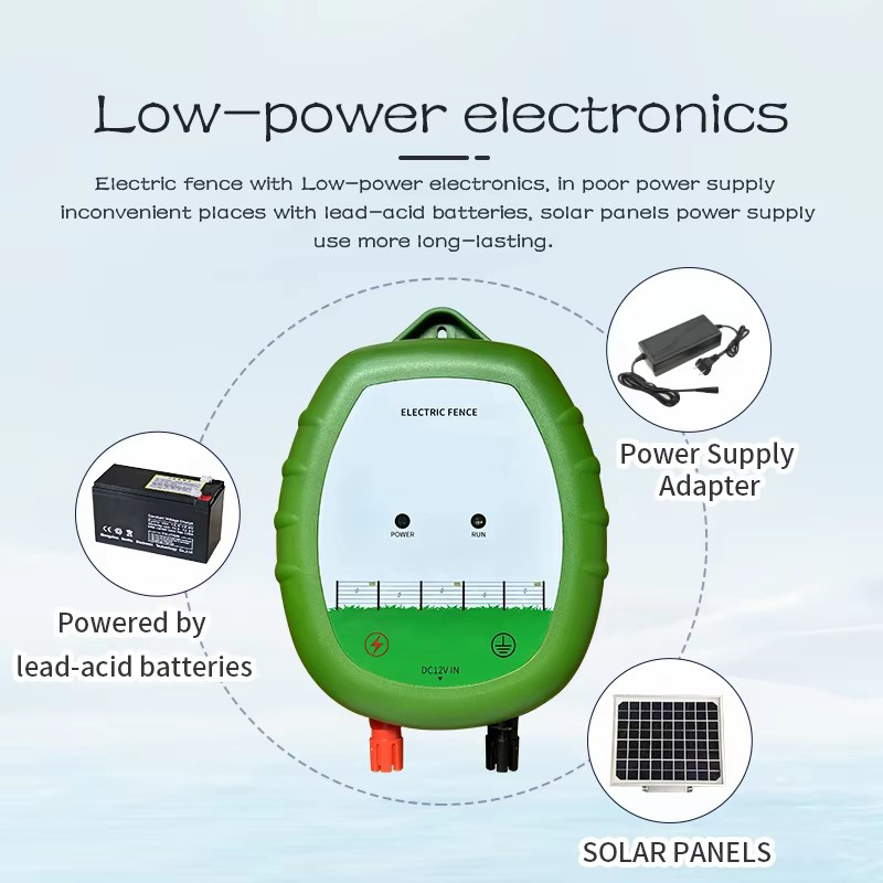Professional Electronic Fence Pulse Generator Charger - Durable Electric Fencing System for Cattle Security