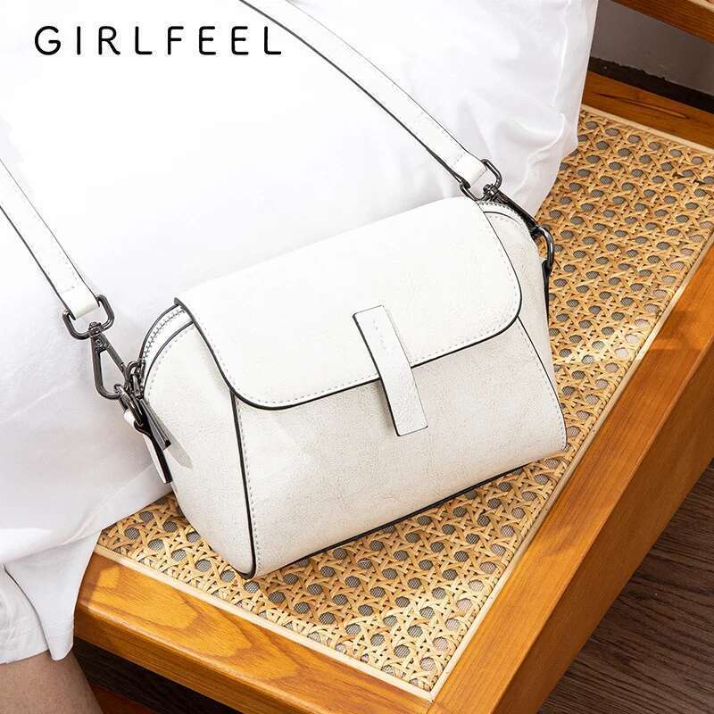 Cowhide Leather Cross Body Small For Women Fashionable And Versatile Shoulder Shell Hand Ladies Casual Phone Bag 5.