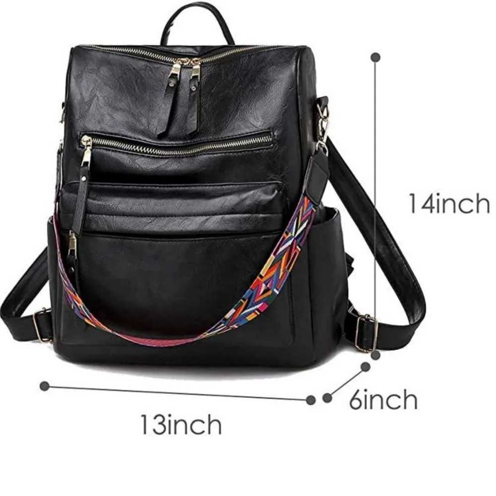 PU Leather Backpack Purse For Women Convertible Ladies Fashion Casual Large School Shoulder Bags Z250512