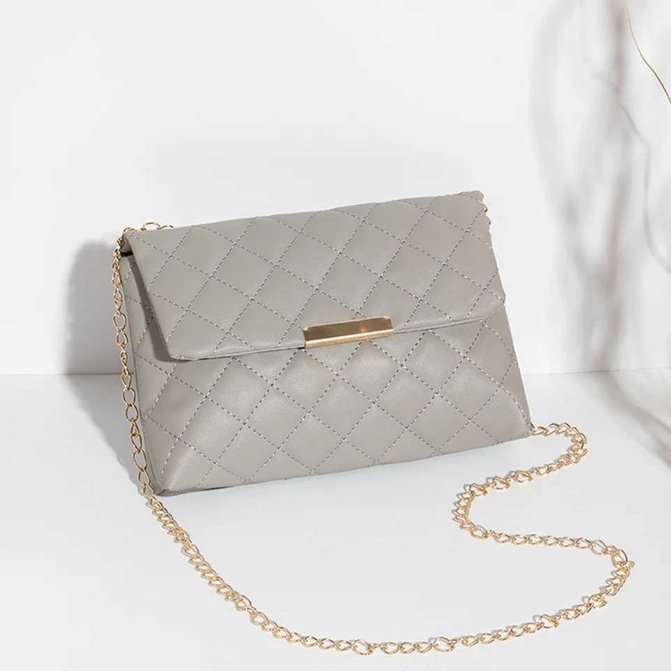 New Diamond Lattice Women Shoulder Bag Female Embroidered Small Square Bag PU Leather Crossbody Bags Handbag Purses Phone Bags Z250512