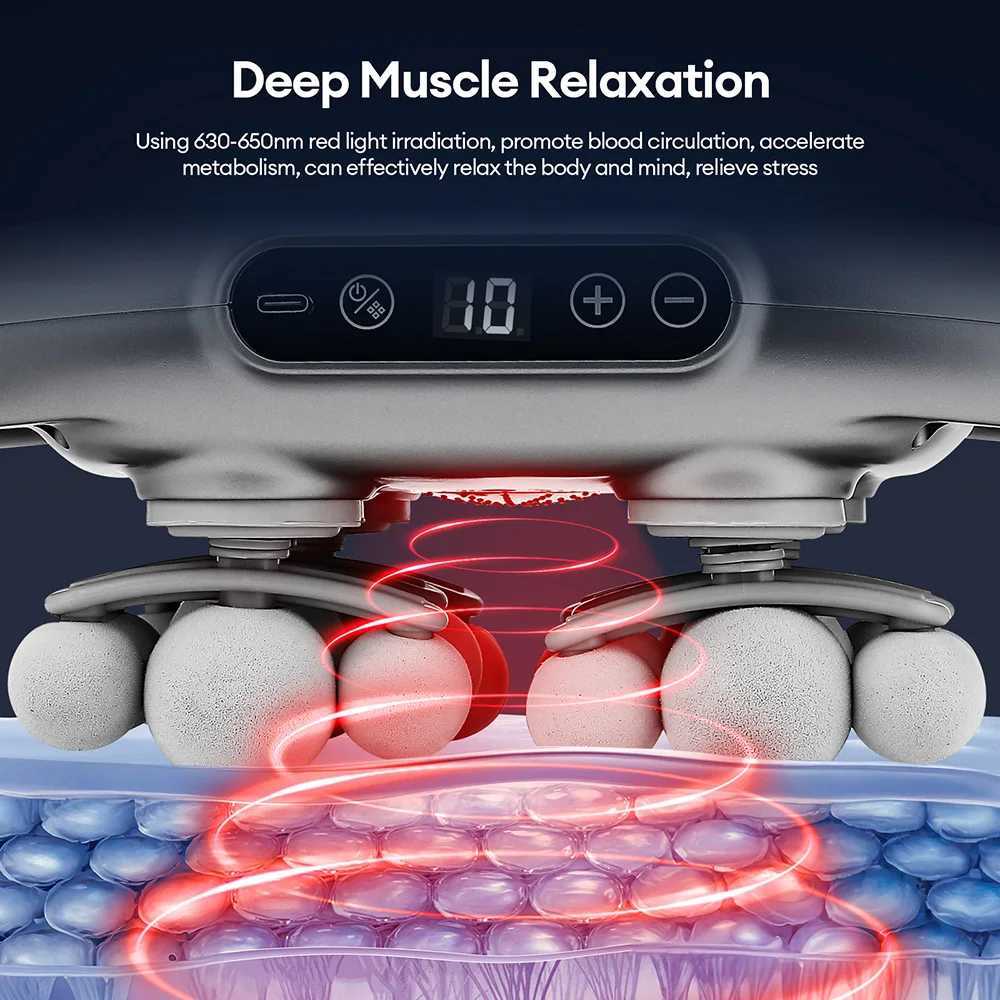 18-Head Fascia Gun High-Frequency Vibration Body Massage Gun Back and Waist Massager Neck Shoulder Massager Muscle massagerW250512