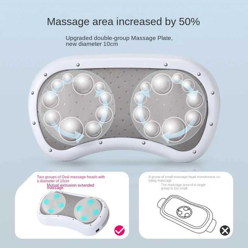 Electric Abdominal Massager Health Care Deep Knead Abdomen Instrument Vibration Body Massage Tool Physio Heating SlimmingW250512