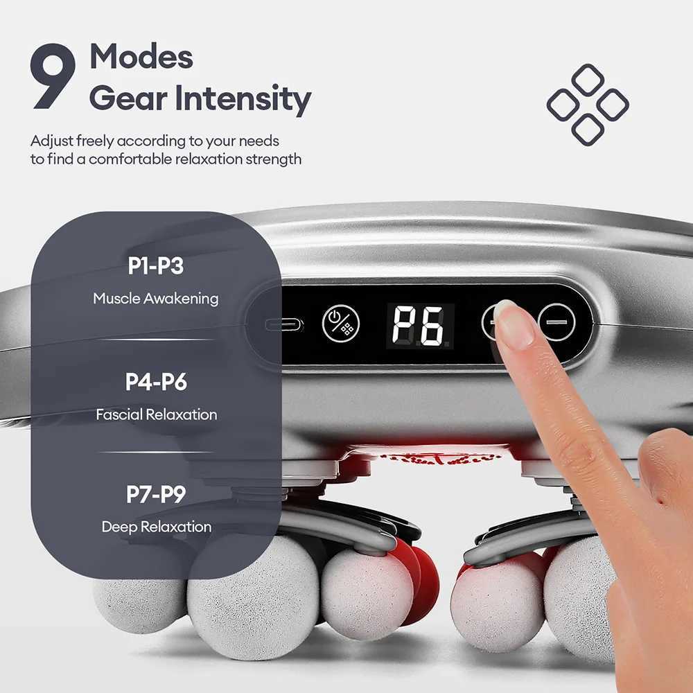 18-Head Fascia Gun High-Frequency Vibration Body Massage Gun Back and Waist Massager Neck Shoulder Massager Muscle massagerW250512