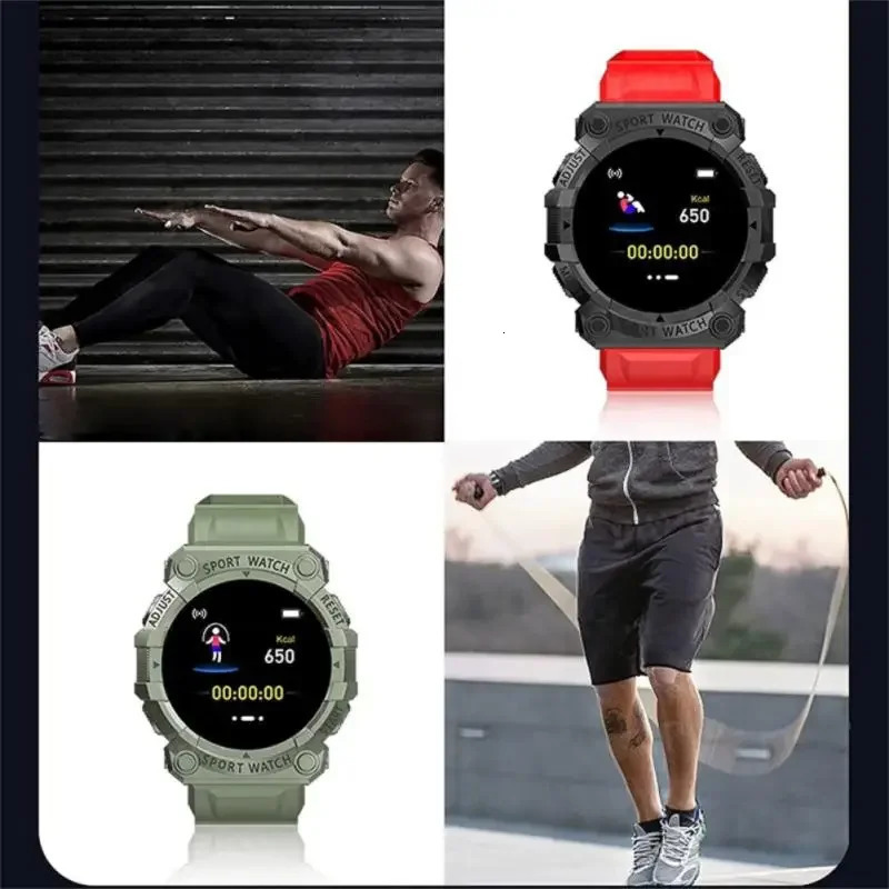 FD68S Smart Watch Round Color Screen Heart Rate Bluetooth Connection Pedometer Music Weather Outdoor Sports Bracelet 250512