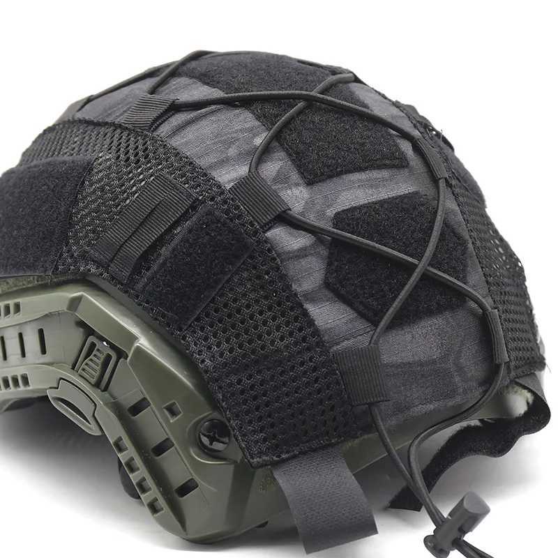 Tactical Helmet Cover for Fast Helmet Multi-Camo Helmet Cover for Airsoft HelmetMilitary Paintball Hunting Shooting Gear - 000DW250512