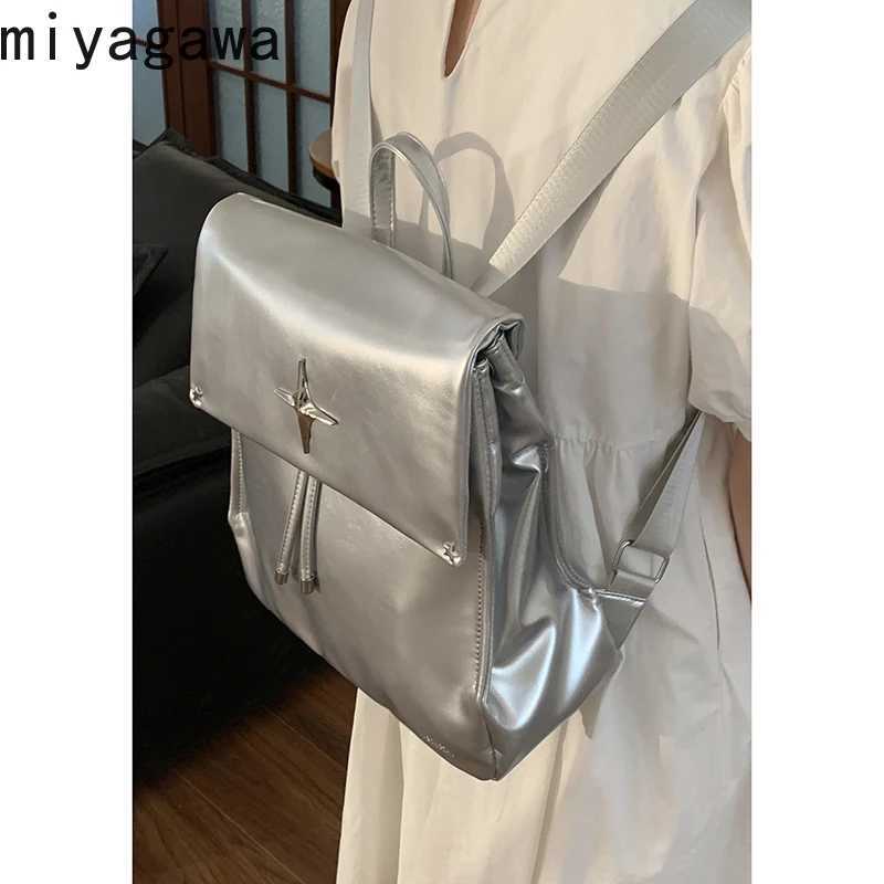 Miyagawa College Style Large Capacity Backpack for Womens 2024 New Fashion Student Backpacks for Travel and Commuting Bags Z250512