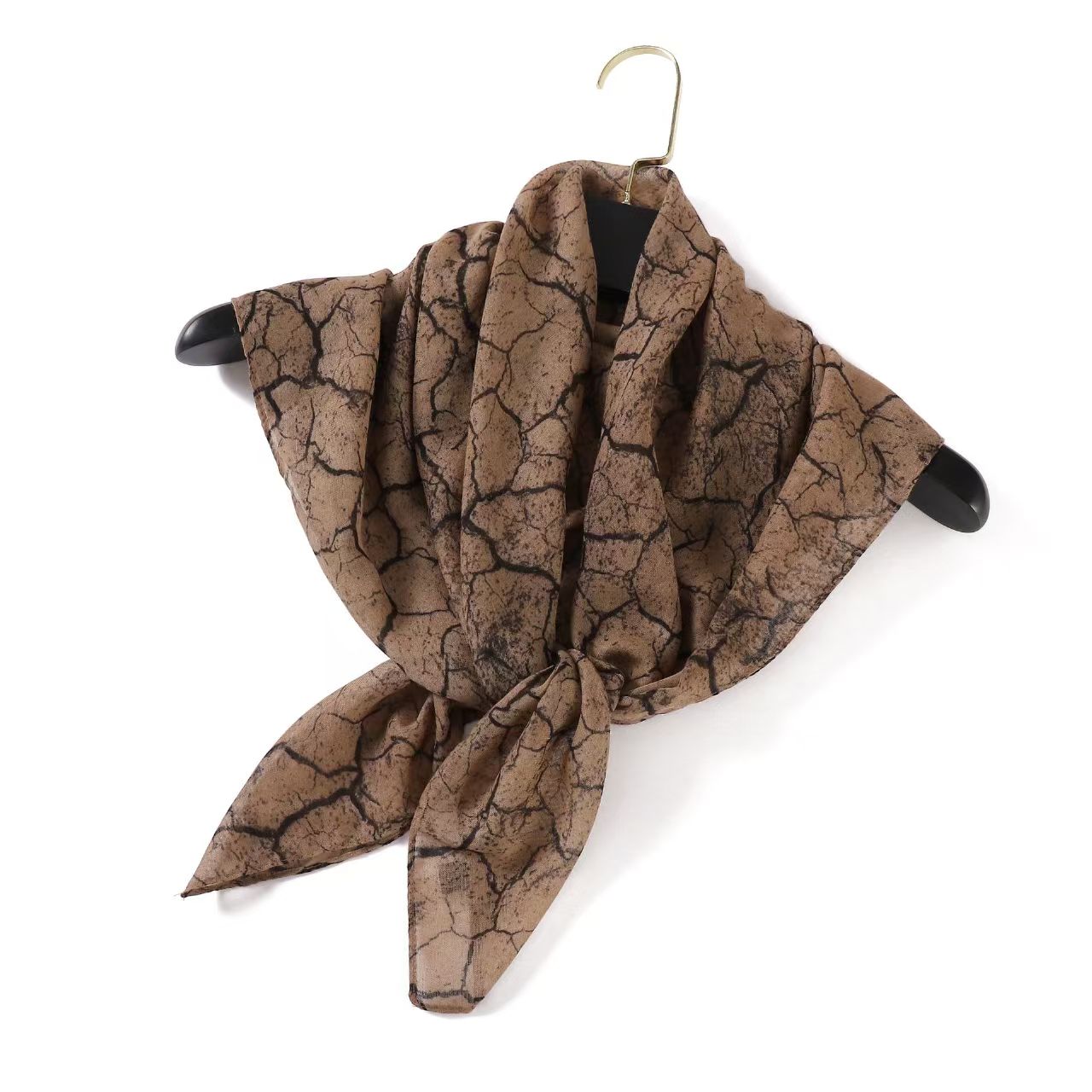 t693 marble pattern printed scarf Bali yarn cotton and linen square scarf travel sunscreen shawl air-conditioned room decorative scarf versatile