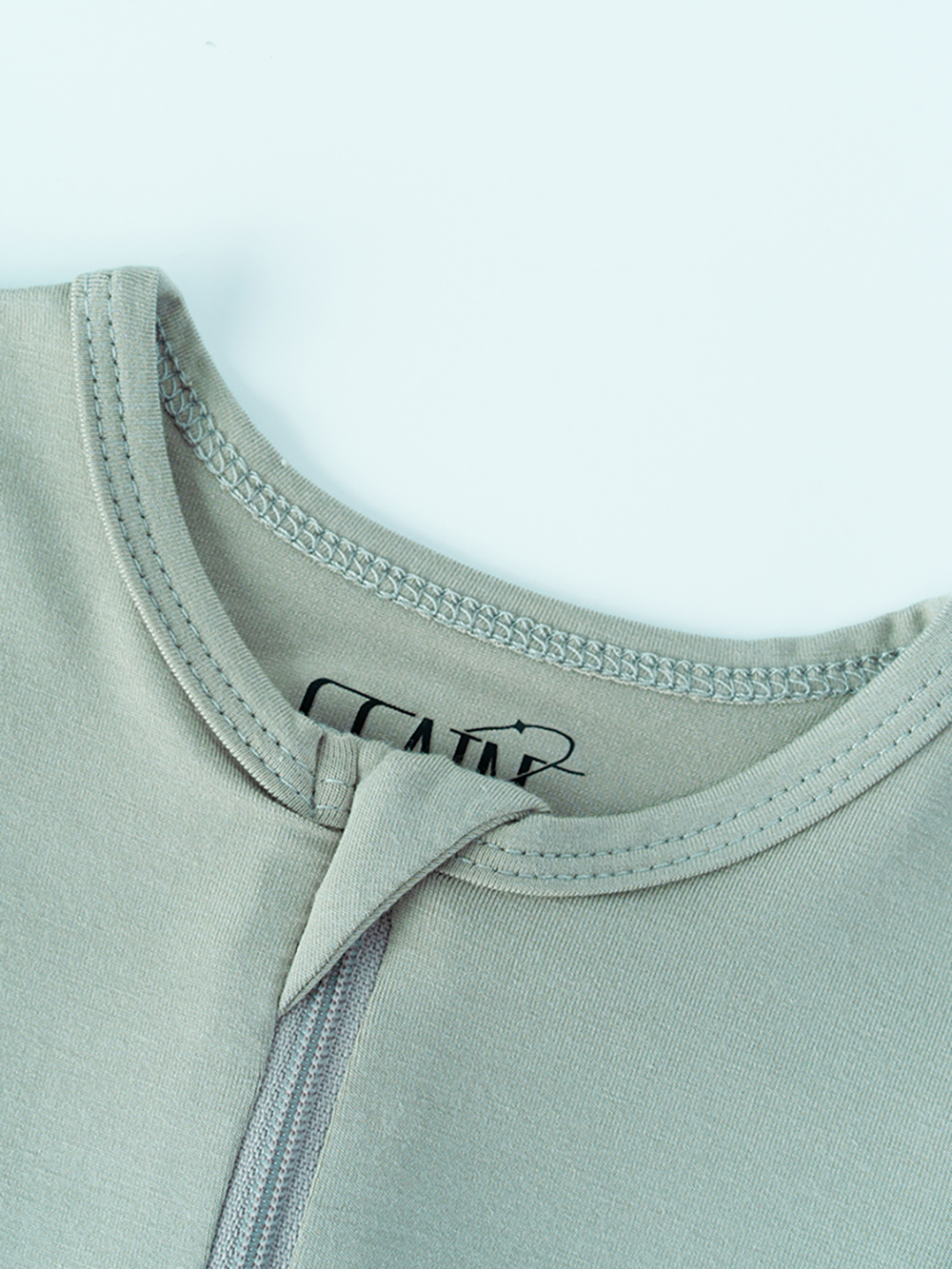 Zip up Custom Non Slip Footed Infant Romper Jumpsuit New Born Clothes Convertible Baby Bamboo Footie Onesies