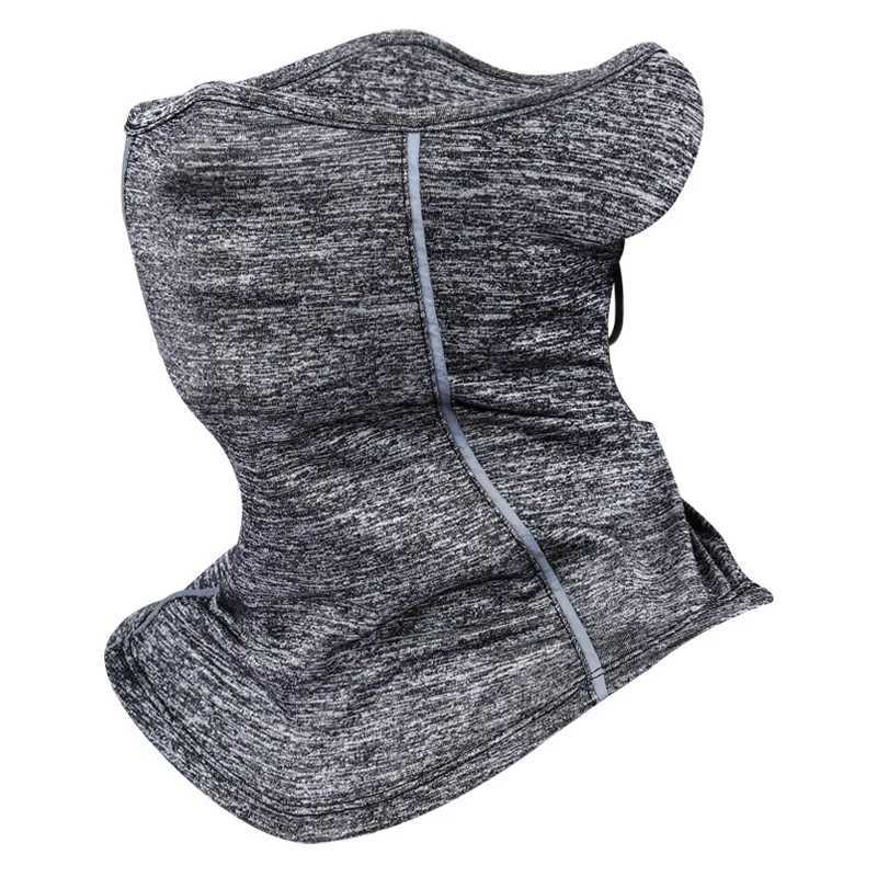 Reflective Strip Design Ice Silk Neck Gaiter Outdoor Dust Sunscreen Motorcycle Cycling Half Face MaskW250512