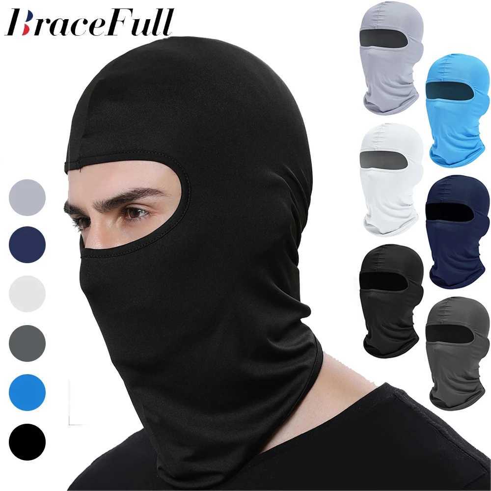 Mens Cycling Cap Balaclava Full Face Ski Mask Hood Hiking Camping Hunting Tactical Airsoft Cap Bike Hats Neck GaiterW250512