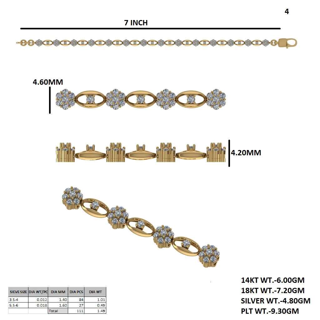 Silver Moissainite Diamond Tennis Bracelet Sustainable Luxury for the Modern Consumer