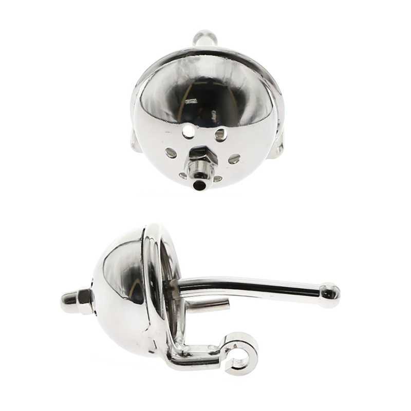 Chastity Cage Cock Ring With catheter stainless steel ball stretch ring penis exercise scrotum ball stretcher sex toy For Men W250512