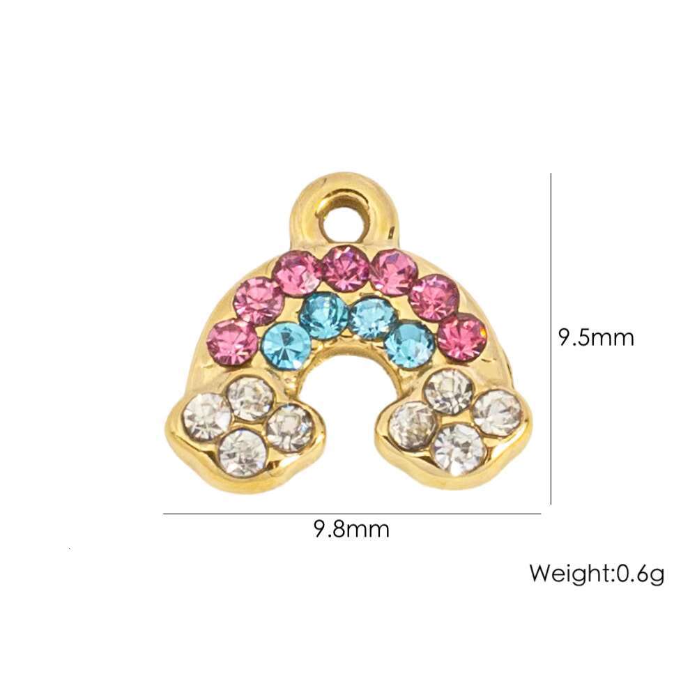 Geometric Custom Stainless Steel Charm Pendant for DIY Bracelet Necklace Vintage Charm Pendants Jewelry Personalized Gifts