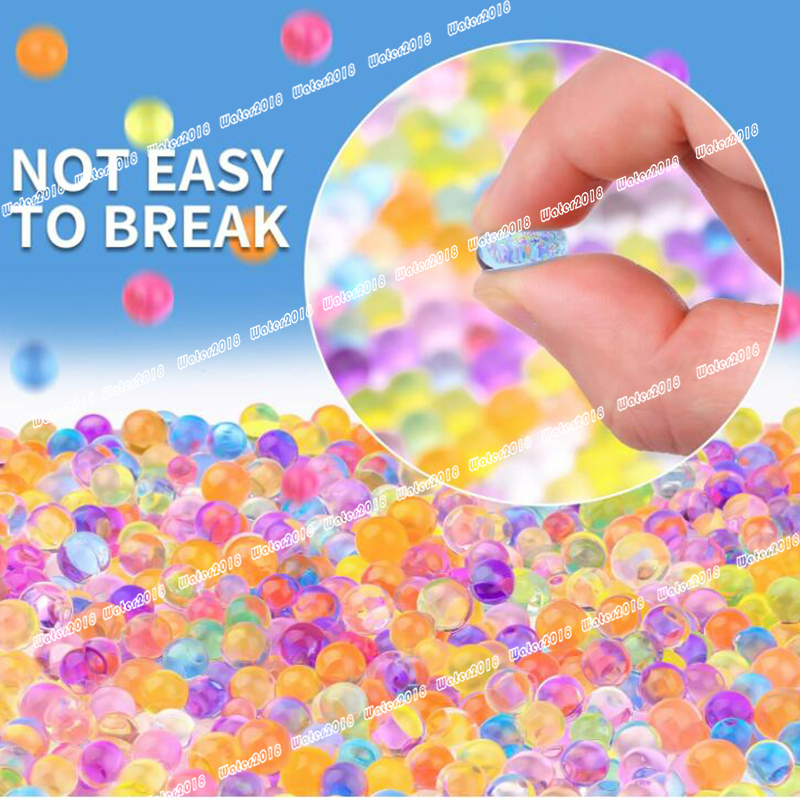 50000 Pcs Rainbow Mix Jelly Water Gel Beads Non Toxic Water Beads For Vase Filler Plant Floating Candles Wedding and Home Decoration