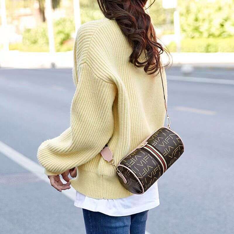 Cylindrical Women Bags Large Capacity Crossbody Women's Bag Handbag Letter Pillow