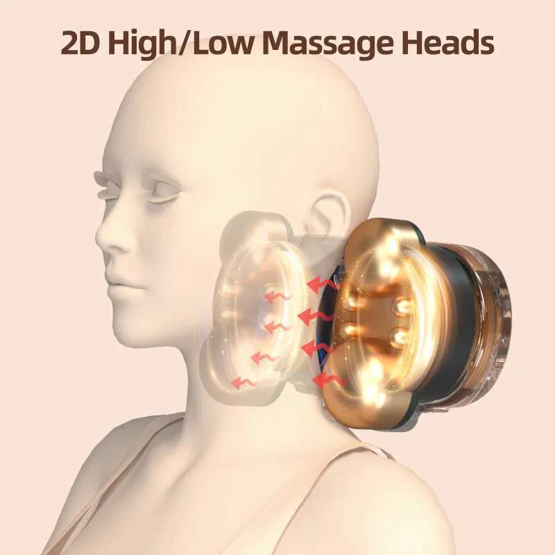 Electric Massage Pillow Back and Neck Massager with Heat for Back Shoulders Legs Foot Body Muscle Pain ReliefW250512